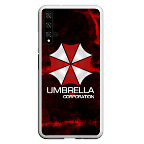 Чехол для Honor 20 с принтом UMBRELLA CORP в Новосибирске, Силикон | Область печати: задняя сторона чехла, без боковых панелей | biohazard | biohazard 7 | crocodile | fang | game | hand | monster | new umbrella | resident evil | resident evil 7 | umbrella | umbrella corp | umbrella corporation | zombie | обитель