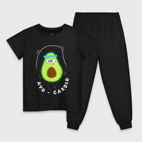 Детская пижама хлопок с принтом Авокадо в Новосибирске, 100% хлопок |  брюки и футболка прямого кроя, без карманов, на брюках мягкая резинка на поясе и по низу штанин
 | Тематика изображения на принте: авокадо | веган | еда блогеров | мемы | минимализм | прикольные картинки | прикольные надписи | растение | смешное авокадо | фрукт