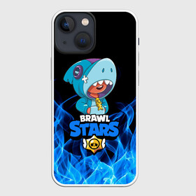 Чехол для iPhone 13 mini с принтом BRAWL STARS LEON. в Новосибирске,  |  | bea | bib | brawl stars | crow | el brown | leon | max | nita | sally leon | shark | акула | биа | биби | бравл старс | ворон | игра | леон | макс | нита | оборотень | салли леон | сэлли леон | шарк | эл браун