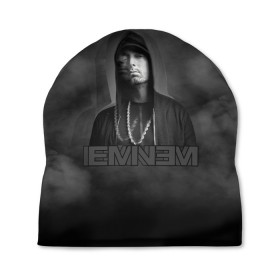 Шапка 3D с принтом EMINEM. в Новосибирске, 100% полиэстер | универсальный размер, печать по всей поверхности изделия | eminem | marshall bruce mathers | music to be murdered by | rap | американский рэпер | зарубежный реп | маршалл брюс мэтерс | музыка | реп | рэпер | эм | эминем