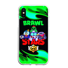 Чехол для iPhone XS Max матовый с принтом BRAWL STARS Пламя в Новосибирске, Силикон | Область печати: задняя сторона чехла, без боковых панелей | 8 | 8bit | bit | brawl | brawlstars | crow | leon | leonskin | max | mr p | sally | virus | бит | бравл | игра | леон | макс | молнии | мультик | пламя | старc | старз