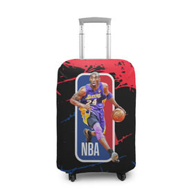 Чехол для чемодана 3D с принтом KOBE BRYANT. в Новосибирске, 86% полиэфир, 14% спандекс | двустороннее нанесение принта, прорези для ручек и колес | 24 | kobebryant | lakers | nba | баскетбол | баскетболист | коби брайант | лейкерс | нба | спорт