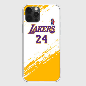 Чехол для iPhone 12 Pro с принтом KOBE BRYANT. в Новосибирске, силикон | область печати: задняя сторона чехла, без боковых панелей | 24 | kobebryant | lakers | nba | баскетбол | баскетболист | коби брайант | лейкерс | нба | спорт