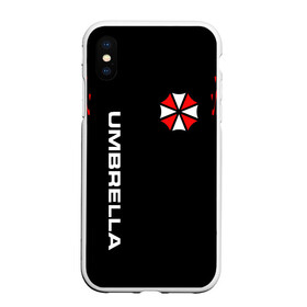 Чехол для iPhone XS Max матовый с принтом UMBRELLA CORPORATION в Новосибирске, Силикон | Область печати: задняя сторона чехла, без боковых панелей | corp | corporation | resident evil | umbrella | umbrella corporation | зомби апокалипсис | зонт | игра