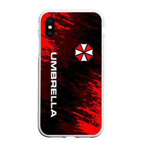 Чехол для iPhone XS Max матовый с принтом UMBRELLA CORPORATION в Новосибирске, Силикон | Область печати: задняя сторона чехла, без боковых панелей | corp | corporation | resident evil | umbrella | umbrella corporation | зомби апокалипсис | зонт | игра