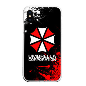 Чехол для iPhone XS Max матовый с принтом UMBRELLA CORPORATION в Новосибирске, Силикон | Область печати: задняя сторона чехла, без боковых панелей | corp | corporation | resident evil | umbrella | umbrella corporation | зомби апокалипсис | зонт | игра