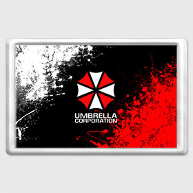 Магнит 45*70 с принтом UMBRELLA CORPORATION. в Новосибирске, Пластик | Размер: 78*52 мм; Размер печати: 70*45 | corp | corporation | resident evil | umbrella | umbrella corporation | зомби апокалипсис | зонт | игра