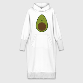 Платье удлиненное хлопок с принтом Авокадо (+спина) в Новосибирске,  |  | Тематика изображения на принте: avocado | vegan | vegetarian | авокадо | веган | вегетарианство