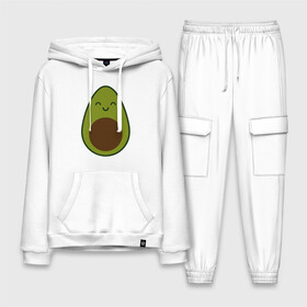 Мужской костюм хлопок с толстовкой с принтом Авокадо (+спина) в Новосибирске,  |  | avocado | vegan | vegetarian | авокадо | веган | вегетарианство