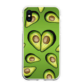 Чехол для iPhone XS Max матовый с принтом Люблю авокадо в Новосибирске, Силикон | Область печати: задняя сторона чехла, без боковых панелей | food | green | vegetarian | вегетарианец | влюбленность | влюбленные | вместе навсегда | девушке | здоровый | здоровый образ жизни | зелень | кружка | любимая | любимый | люблю | май | натуральный
