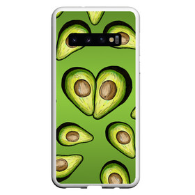 Чехол для Samsung Galaxy S10 с принтом Люблю авокадо в Новосибирске, Силикон | Область печати: задняя сторона чехла, без боковых панелей | Тематика изображения на принте: food | green | vegetarian | вегетарианец | влюбленность | влюбленные | вместе навсегда | девушке | здоровый | здоровый образ жизни | зелень | кружка | любимая | любимый | люблю | май | натуральный