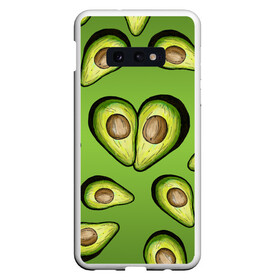 Чехол для Samsung S10E с принтом Люблю авокадо в Новосибирске, Силикон | Область печати: задняя сторона чехла, без боковых панелей | Тематика изображения на принте: food | green | vegetarian | вегетарианец | влюбленность | влюбленные | вместе навсегда | девушке | здоровый | здоровый образ жизни | зелень | кружка | любимая | любимый | люблю | май | натуральный