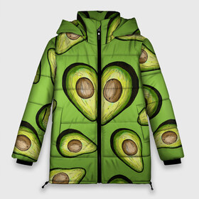 Женская зимняя куртка 3D с принтом Люблю авокадо в Новосибирске, верх — 100% полиэстер; подкладка — 100% полиэстер; утеплитель — 100% полиэстер | длина ниже бедра, силуэт Оверсайз. Есть воротник-стойка, отстегивающийся капюшон и ветрозащитная планка. 

Боковые карманы с листочкой на кнопках и внутренний карман на молнии | food | green | vegetarian | вегетарианец | влюбленность | влюбленные | вместе навсегда | девушке | здоровый | здоровый образ жизни | зелень | кружка | любимая | любимый | люблю | май | натуральный