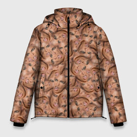 Мужская зимняя куртка 3D с принтом Бейонсе в Новосибирске, верх — 100% полиэстер; подкладка — 100% полиэстер; утеплитель — 100% полиэстер | длина ниже бедра, свободный силуэт Оверсайз. Есть воротник-стойка, отстегивающийся капюшон и ветрозащитная планка. 

Боковые карманы с листочкой на кнопках и внутренний карман на молнии. | beyonce | лицо | мем | паттерн | певица | попса | физиономия | фото