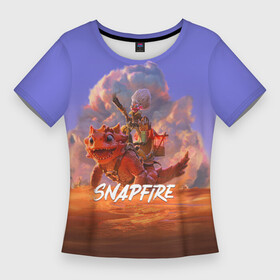 Женская футболка 3D Slim с принтом Snapfire в Новосибирске,  |  | dota2 | snapfire | снэпфаер | снэпфайер