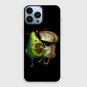 Чехол для iPhone 13 Pro Max с принтом Love в Новосибирске,  |  | Тематика изображения на принте: avocado | avocato | avogato | cat | cats | авокадо | авокато | авокот | картинка | картинки | кот | коте | котэ | прикольная | прикольные