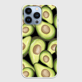 Чехол для iPhone 13 Pro с принтом Avocado background в Новосибирске,  |  | Тематика изображения на принте: food | green | vegan | vegetarian | веган | вегетарианец | диета | здоровое питание | здоровый | здоровый образ жизни | зеленый | зож | кружка | майка | натуральный | овощи | платье | плед | подушка | полезный