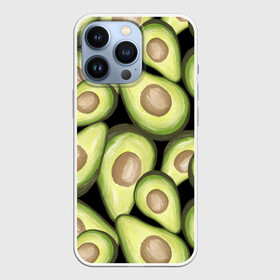 Чехол для iPhone 13 Pro с принтом Avocado background в Новосибирске,  |  | food | green | vegan | vegetarian | веган | вегетарианец | диета | здоровое питание | здоровый | здоровый образ жизни | зеленый | зож | кружка | майка | натуральный | овощи | платье | плед | подушка | полезный