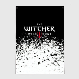 Постер с принтом THE WITCHER. в Новосибирске, 100% бумага
 | бумага, плотность 150 мг. Матовая, но за счет высокого коэффициента гладкости имеет небольшой блеск и дает на свету блики, но в отличии от глянцевой бумаги не покрыта лаком | geralt | the witcher | the witcher wild hunt | witcher | ведьмак | ведьмак 3 | геральт | сериал