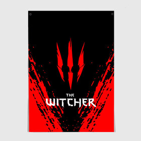 Постер с принтом THE WITCHER. в Новосибирске, 100% бумага
 | бумага, плотность 150 мг. Матовая, но за счет высокого коэффициента гладкости имеет небольшой блеск и дает на свету блики, но в отличии от глянцевой бумаги не покрыта лаком | geralt | the witcher | the witcher wild hunt | witcher | ведьмак | ведьмак 3 | геральт | сериал