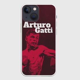 Чехол для iPhone 13 mini с принтом Arturo Gatti в Новосибирске,  |  | Тематика изображения на принте: arturo gatti | arturo thunder gatti | gatti | thunder | артуро гатти | гатти