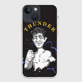 Чехол для iPhone 13 mini с принтом Thunder в Новосибирске,  |  | Тематика изображения на принте: arturo gatti | arturo thunder gatti | gatti | thunder | артуро гатти | гатти