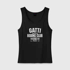 Женская майка хлопок с принтом Gatti Boxing Club в Новосибирске, 95% хлопок, 5% эластан |  | arturo gatti | arturo thunder gatti | gatti | thunder | артуро гатти | гатти