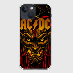 Чехол для iPhone 13 mini с принтом AC DC в Новосибирске,  |  | ac dc | acdc | back in black | columbia | epic | force | guitar | pop | rock | vevo | ангус | блюз | рок | хард | янг