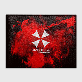 Обложка для студенческого билета с принтом UMBRELLA CORP в Новосибирске, натуральная кожа | Размер: 11*8 см; Печать на всей внешней стороне | Тематика изображения на принте: biohazard | biohazard 7 | crocodile | fang | game | hand | monster | new umbrella | resident evil | resident evil 7 | umbrella | umbrella corp | umbrella corporation | zombie | обитель
