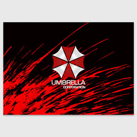 Поздравительная открытка с принтом UMBRELLA CORP в Новосибирске, 100% бумага | плотность бумаги 280 г/м2, матовая, на обратной стороне линовка и место для марки
 | biohazard | biohazard 7 | crocodile | fang | game | hand | monster | new umbrella | resident evil | resident evil 7 | umbrella | umbrella corp | umbrella corporation | zombie | обитель