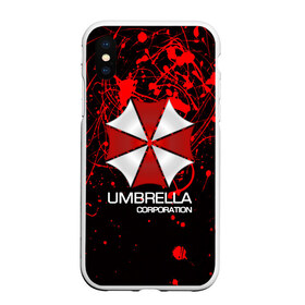 Чехол для iPhone XS Max матовый с принтом UMBRELLA CORP в Новосибирске, Силикон | Область печати: задняя сторона чехла, без боковых панелей | biohazard | biohazard 7 | crocodile | fang | game | hand | monster | new umbrella | resident evil | resident evil 7 | umbrella | umbrella corp | umbrella corporation | zombie | обитель