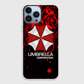 Чехол для iPhone 13 Pro Max с принтом UMBRELLA CORP в Новосибирске,  |  | Тематика изображения на принте: biohazard | biohazard 7 | crocodile | fang | game | hand | monster | new umbrella | resident evil | resident evil 7 | umbrella | umbrella corp | umbrella corporation | zombie | обитель