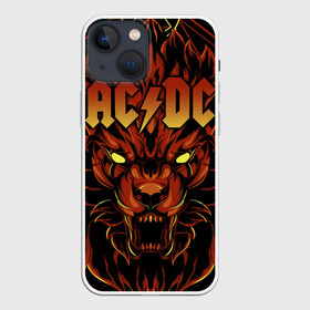 Чехол для iPhone 13 mini с принтом AC DC в Новосибирске,  |  | ac dc | acdc | back in black | columbia | epic | force | guitar | pop | rock | vevo | ангус | блюз | рок | хард | янг