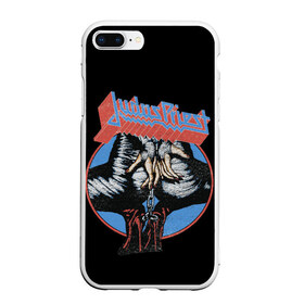 Чехол для iPhone 7Plus/8 Plus матовый с принтом Judas Priest в Новосибирске, Силикон | Область печати: задняя сторона чехла, без боковых панелей | album | judas priest | metal | music | rock | джудас прист | метал | рок