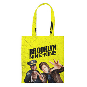 Шоппер 3D с принтом Brooklyn Nine-Nine в Новосибирске, 100% полиэстер | Плотность: 200 г/м2; Размер: 34×35 см; Высота лямок: 30 см | 7 сезон | 99 участок | brooklyn nine nine | бруклин | бруклин 9 9 | комедия