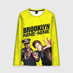 Мужской лонгслив 3D с принтом Brooklyn Nine-Nine в Новосибирске, 100% полиэстер | длинные рукава, круглый вырез горловины, полуприлегающий силуэт | 7 сезон | 99 участок | brooklyn nine nine | бруклин | бруклин 9 9 | комедия