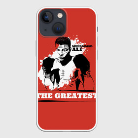 Чехол для iPhone 13 mini с принтом The Greatest в Новосибирске,  |  | ali | muhammad ali | the greatest | али | бокс | мухамед али | мухаммед али