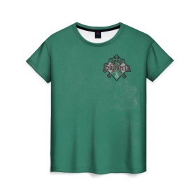 Женская футболка 3D с принтом 07 Slytherin в Новосибирске, 100% полиэфир ( синтетическое хлопкоподобное полотно) | прямой крой, круглый вырез горловины, длина до линии бедер | vdgerir | гарри поттер | гриффиндор | дамблдор | добби | слизерин | хогвартс
