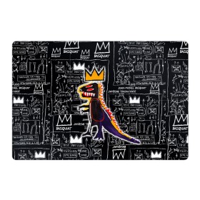 Магнитный плакат 3Х2 с принтом Basquiat Dinosaur в Новосибирске, Полимерный материал с магнитным слоем | 6 деталей размером 9*9 см | art | louis vuitton | lv