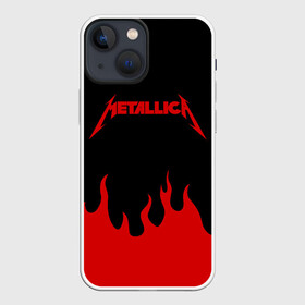 Чехол для iPhone 13 mini с принтом METALLICA в Новосибирске,  |  | metallica | джеймс хэтфилд | джейсон ньюстед | дэйв мастейн | кирк хэмметт | клифф бёртон | ларс ульрих | металлика | роберт трухильо