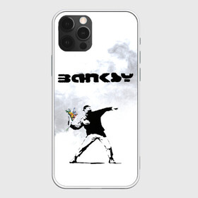 Чехол для iPhone 12 Pro с принтом Banksy  в Новосибирске, силикон | область печати: задняя сторона чехла, без боковых панелей | banksy | бэнкси | граффити | стрит арт | художник