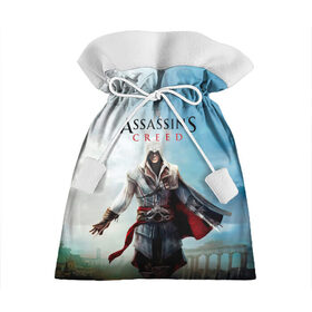 Подарочный 3D мешок с принтом Assassins Creed в Новосибирске, 100% полиэстер | Размер: 29*39 см | blood | game | асасин | ассасин | ассасин крид | ассассин | ассассин крид | дезмонд майлс | дитя ассассинов | игра | кровь | надпись | оружие