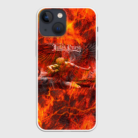 Чехол для iPhone 13 mini с принтом Judas Priest в Новосибирске,  |  | judas | priest | грув метал | группа | рок | хард рок | хеви метал