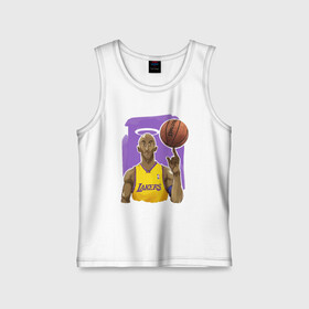 Детская майка хлопок с принтом Kobe Bryant в Новосибирске,  |  | basketball | black | bryant | game | james | kobe | kobebryant | lakers | lebron | los angeles | mamba | nba | rip | slam dunk | баскетбол | баскетболист | брайант | браянт | джеймс | игрок | коби | леброн | лейкерс | лос анджеле