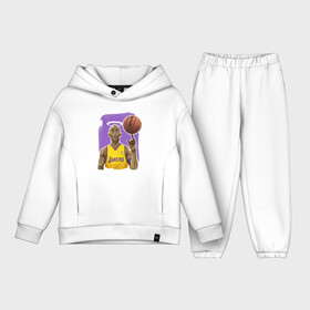 Детский костюм хлопок Oversize с принтом Kobe Bryant в Новосибирске,  |  | basketball | black | bryant | game | james | kobe | kobebryant | lakers | lebron | los angeles | mamba | nba | rip | slam dunk | баскетбол | баскетболист | брайант | браянт | джеймс | игрок | коби | леброн | лейкерс | лос анджеле