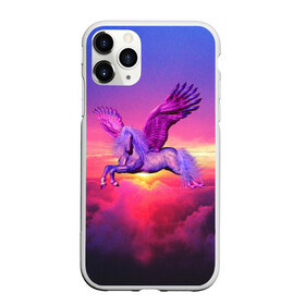 Чехол для iPhone 11 Pro матовый с принтом Dusk Sky Horse в Новосибирске, Силикон |  | высота | закат | конь | крылья | легенды | летать | летающий | лошадь | мистический | мифология | мифы | небесный | небо | облака | облач | пегас | плед | подушка | полет | пурпурный | сумерки | сумка