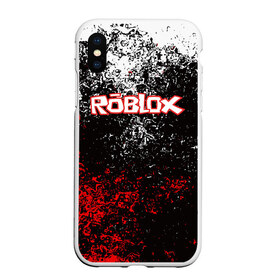 Чехол для iPhone XS Max матовый с принтом ROBLOX в Новосибирске, Силикон | Область печати: задняя сторона чехла, без боковых панелей | game | gamer | logo | minecraft | roblox | simulator | игра | конструктор | лого | майнкрафт | симулятор | строительство | фигура