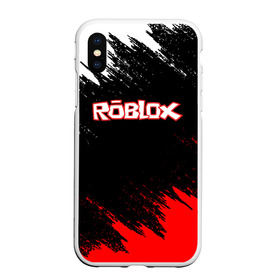 Чехол для iPhone XS Max матовый с принтом ROBLOX в Новосибирске, Силикон | Область печати: задняя сторона чехла, без боковых панелей | game | gamer | logo | minecraft | roblox | simulator | игра | конструктор | лого | майнкрафт | симулятор | строительство | фигура