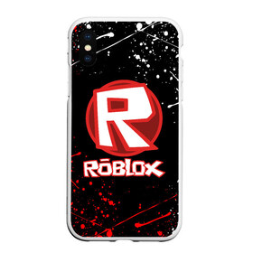 Чехол для iPhone XS Max матовый с принтом ROBLOX в Новосибирске, Силикон | Область печати: задняя сторона чехла, без боковых панелей | game | gamer | logo | minecraft | roblox | simulator | игра | конструктор | лого | майнкрафт | симулятор | строительство | фигура