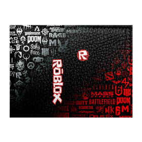 Обложка для студенческого билета с принтом ROBLOX | РОБЛОКС (Z) в Новосибирске, натуральная кожа | Размер: 11*8 см; Печать на всей внешней стороне | game | gamer | logo | minecraft | roblox | simulator | игра | конструктор | лого | майнкрафт | симулятор | строительство | фигура